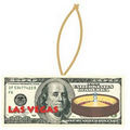 Vegas Roulette Table On $100 Bill Ornament w/ Mirrored Back (10 Sq. Inch)